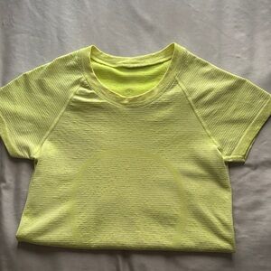 lululemon athletica Neon Yellow Short Sleeve Tee